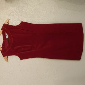 Vintage GAP red velvet sheath dress